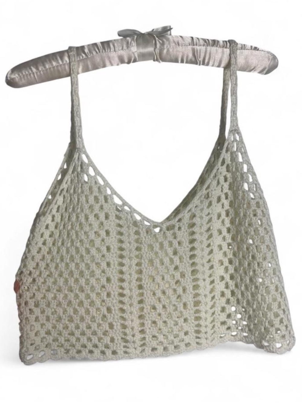 ✨ Vintage/Handmade Open-Stitch Boho Crochet Cami Tank Top ✨